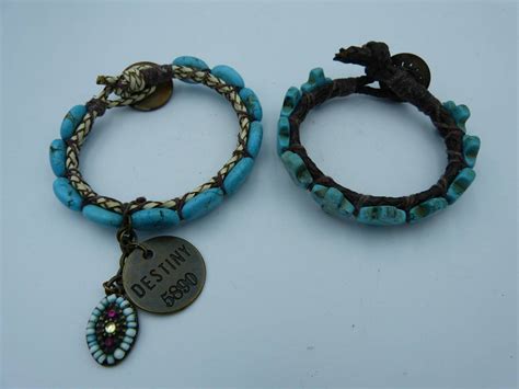 Lot # 145 2 Vintage turquoise bracelets - Consider It Sold