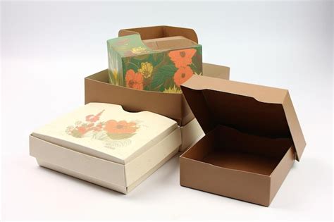 Premium Photo | Recycled paper packaging with custom design created ...