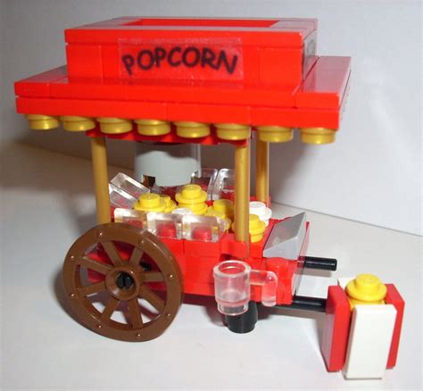 Popcorn Cart Original Custom Lego kit by BricktreeCustoms on Etsy