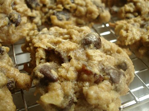 File:High Fiber Oatmeal Raisin Chocolate Chip Cookies on a wire rack ...