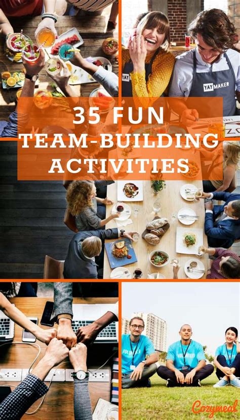 43 Team Building Activities That Turn Colleagues Into Friends | Actividades de trabajo en equipo ...