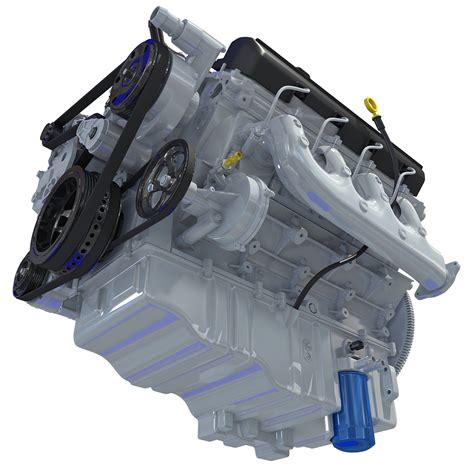 3d 2014 chevrolet silverado v8 engine model