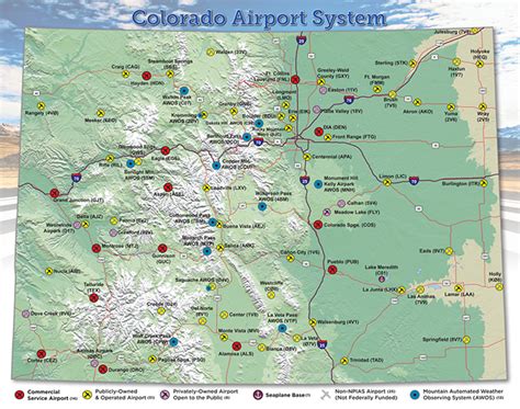 Major Airports In Colorado Map - United States Map