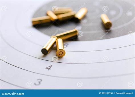 Bullets on Paper Target for Shooting Practice Stock Image - Image of murder, score: 205170751