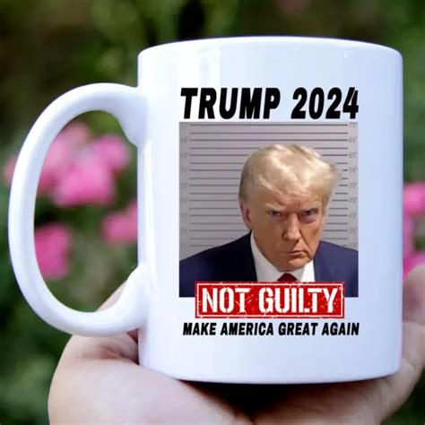 DONALD TRUMP 2024 Not guilty, Mug Shot photo, Trump 2024 11oz Ceramic ...