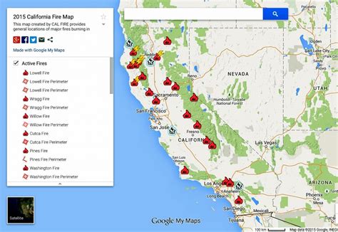 Google Maps California Southern California Wildfires Map Intended - Map Of Southern California ...