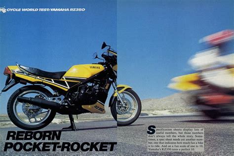 Yamaha Rz350 | Cycle World | JULY 1984