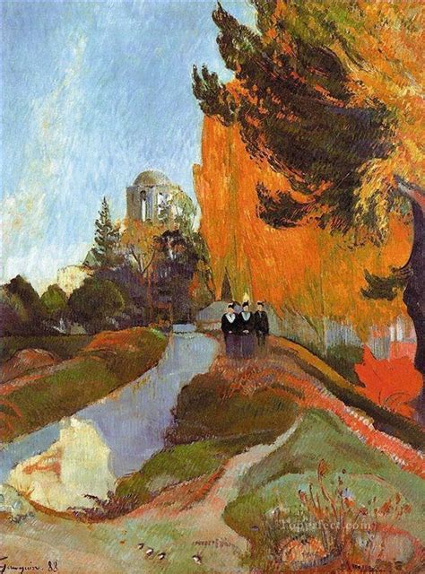 The Alyscamps Post Impressionism Primitivism Paul Gauguin Painting in ...