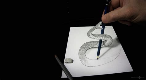 3d Drawing Of A Snake at PaintingValley.com | Explore collection of 3d ...