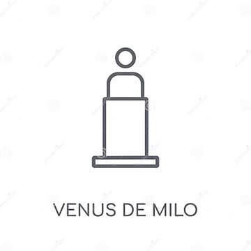Venus De Milo Linear Icon. Modern Outline Venus De Milo Logo Con Stock Vector - Illustration of ...