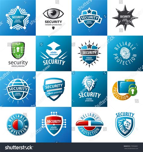 Biggest Collection Vector Logo Design Protection Stock Vector (Royalty Free) 278366801 ...