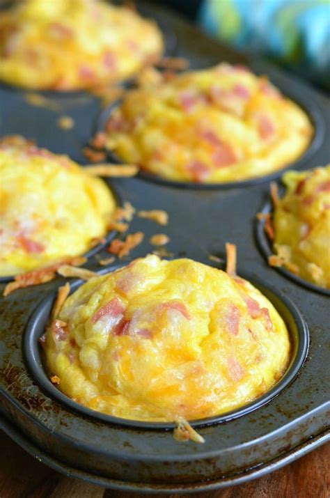 Ham Egg and Cheese Hash Brown Breakfast Muffins - Will Cook For Smiles