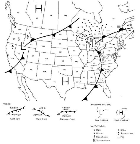 Weather Maps Worksheet