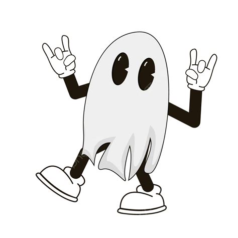 Funny Ghost Halloween Cartoon Design, Halloween Clipart, Ghost Clipart ...