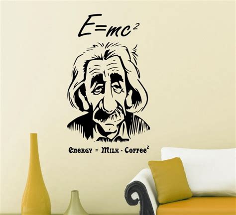 Albert Einstein e=mc2 Wall Art | Wall Stickers Store - UK shop with wall stickers, wall decals ...