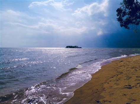 Kendawangan Beach Tourism In Ketapang Regency Stock Photo - Download ...