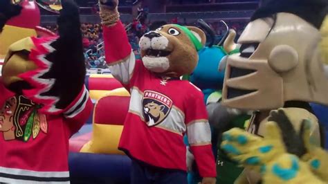 Mascot Games Champion Stanley C. Panther of Florida Panthers in Orlando June 2017 - YouTube