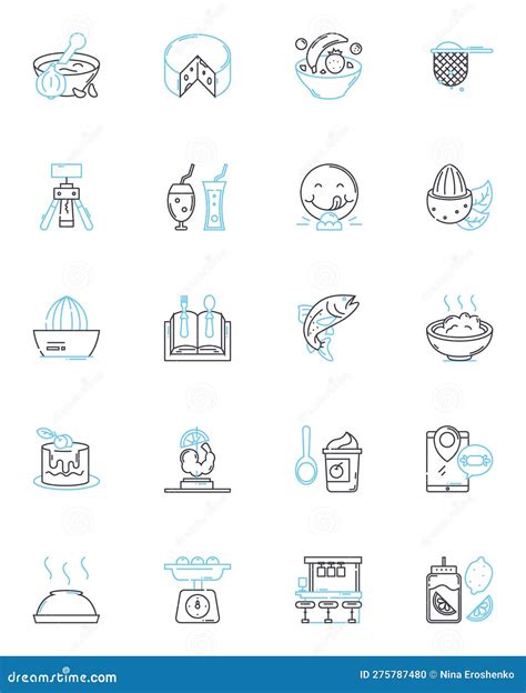 Meal Prep Linear Icons Set. Plan, Prep, Healthy, Quick, Convenient ...