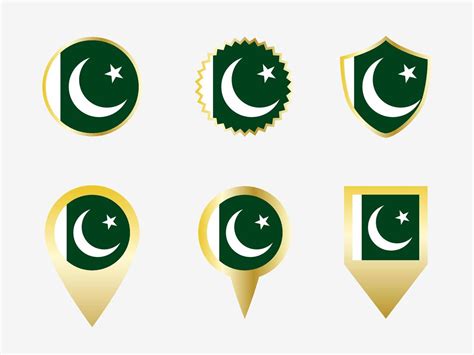 Vector flag set of Pakistan 22822464 Vector Art at Vecteezy