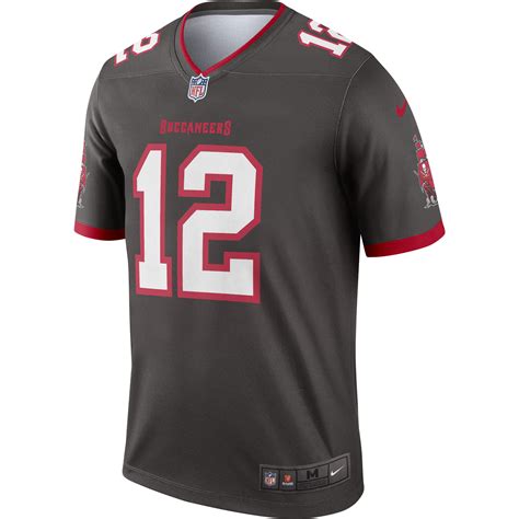 Men's Tampa Bay Buccaneers Tom Brady Nike Pewter Alternate Legend Jersey