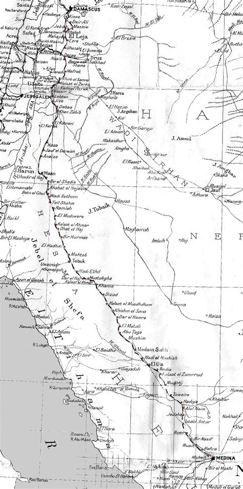 The Hejaz Railway Map