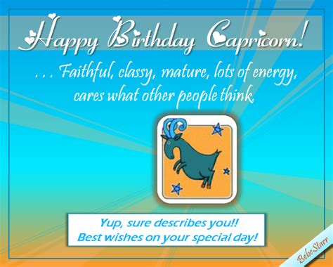 Happy Birthday Classy Capricorn! Free Zodiac eCards, Greeting Cards ...