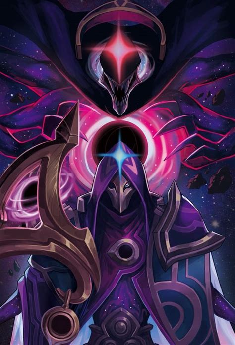 Jhin Cosmos Negro Fan Art League of Legends | 캐릭터 컨셉 아트, 배경화면, 일러스트레이션