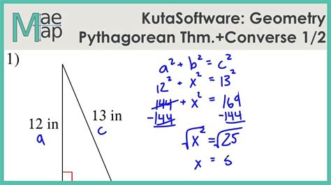 Pythagorean Theorem Worksheet Answer Key – E Street Light