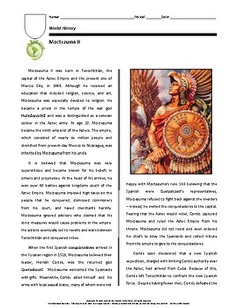 Biography: Moctezuma II | Moctezuma ii, Biography, Distance learning