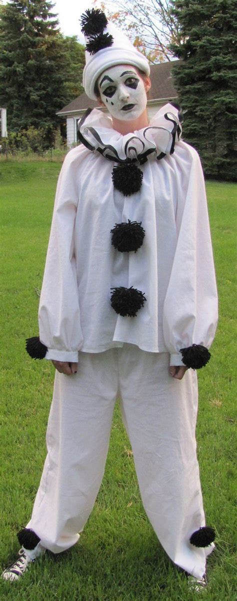 Costume, Adult, Authentic Pierrot, Halloween Mardi Gras Theater - Etsy