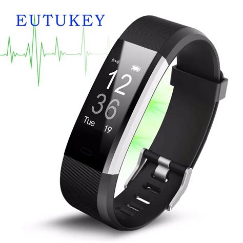 ID115 PLUS Smart Bracelet GPS Fitness Tracker Watches Band Heart Rate ...