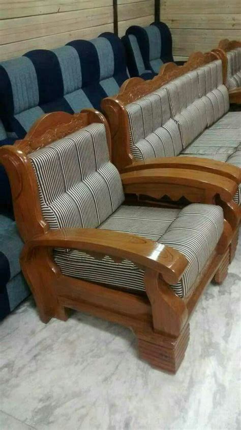 Terkini Simple Wooden Sofa Set Designs With Price, Kursi Sofa