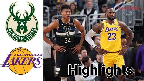 Bucks vs Lakers HIGHLIGHTS Halftime | NBA March 31 - YouTube