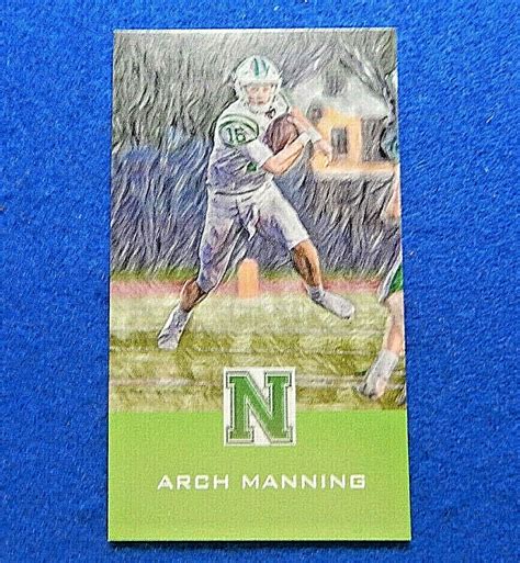 ARCH MANNING Newman High School ACEO Art Rookie Football Card JBvalu # ...