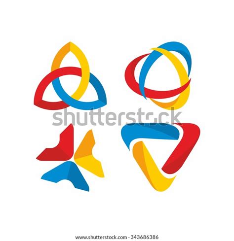 Set Logo Christian Trinity Stock Vector (Royalty Free) 343686386 ...