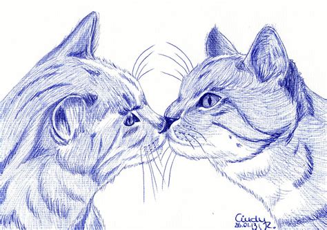 Cats Kiss by Cindy-R on DeviantArt