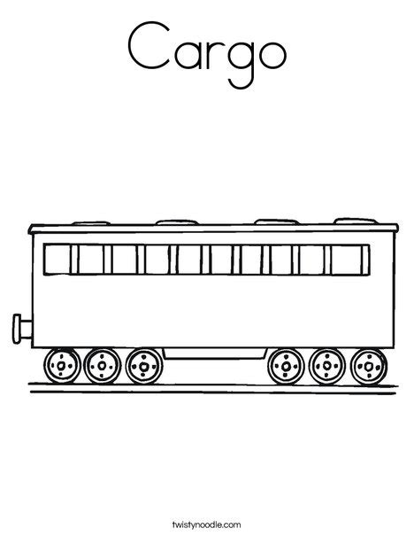 Cargo Coloring Page - Twisty Noodle