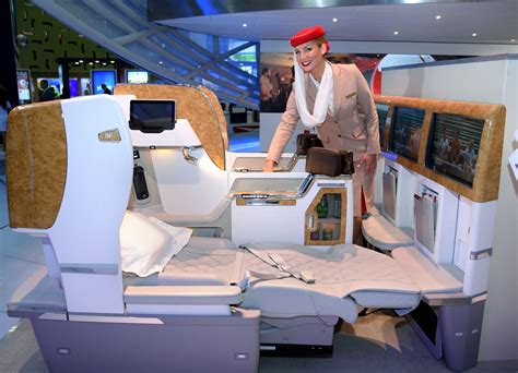 Emirates offers exclusive look at Business Class seat at the Arabian ...