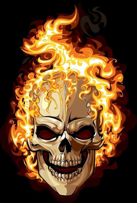 Ghost Rider Skull Logo