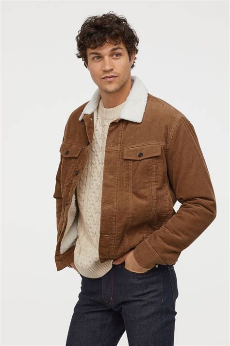 Corduroy Jacket - Light brown - Men | H&M US | Mens casual outfits ...