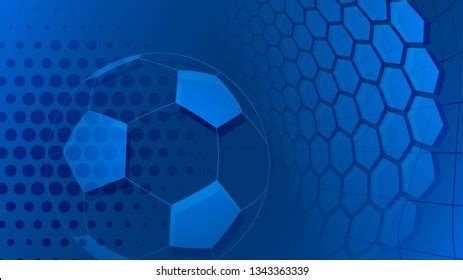 Football Soccer Background Big Ball Light Stock Vector (Royalty Free ...