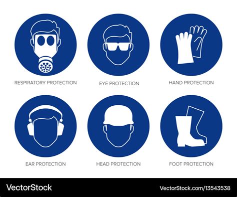 Safety signs Royalty Free Vector Image - VectorStock