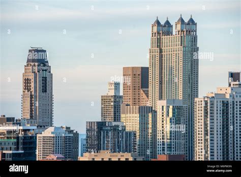 Aerial view of Chicago skyline Stock Photo - Alamy