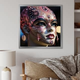 Designart "Exquisite Portrait Of Divine Goddess" Abstract Portraits Framed Wall Art Living Room ...