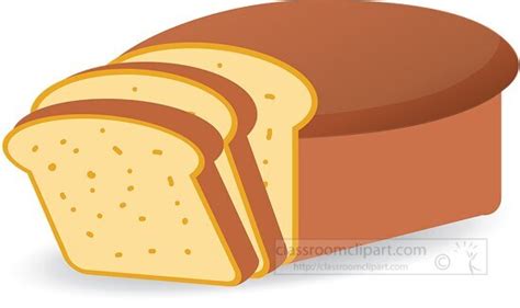 Bread Clipart-loaf of bread with slices clip art