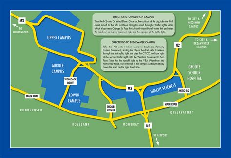 Directions to UCT | University of Cape Town