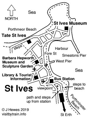 St Ives Beaches Map