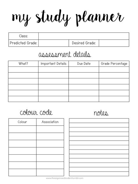 Free Printable Unit Study Planner - Printable Templates