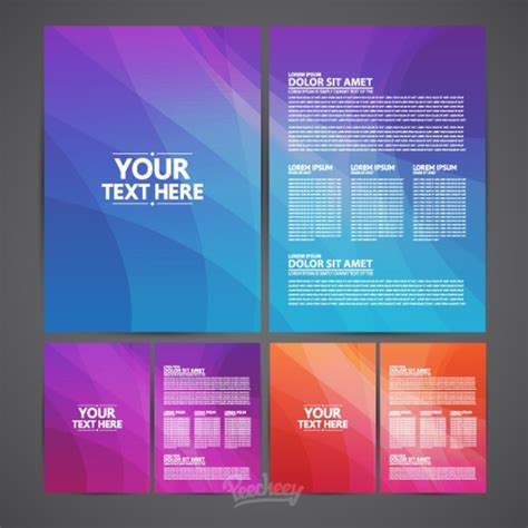 Brochures template Free vector in Adobe Illustrator ai ( .ai ) vector ...