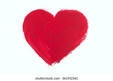 Hand Drawn Heart Isolated On White Stock Vector (Royalty Free) 175065959